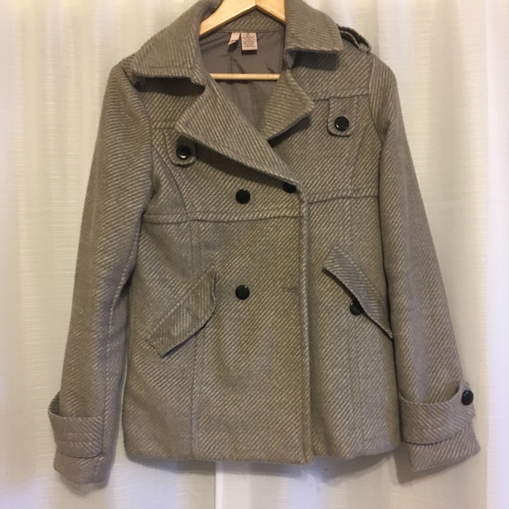 Stella Star Grey Pea Coat